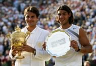 Federer (left) and Nadal